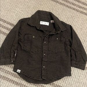 Zara Brown Checkered Shirt